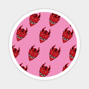 Devil's Heads Pattern Magnet